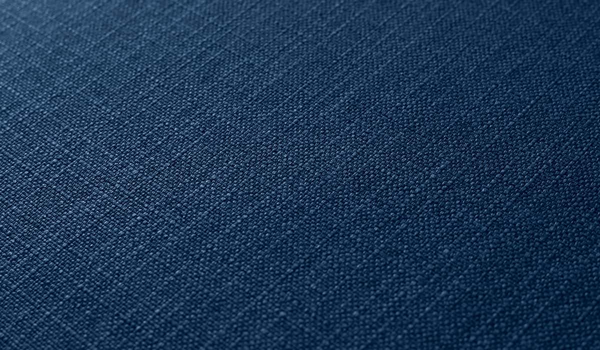 Close up photo of dark blue fabric of Allform Sofa
